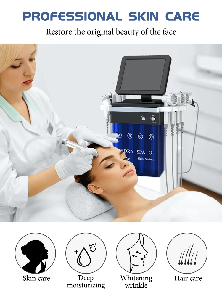 Hot Products Eight Handles Multi-functional Hair care removing wrinkles high-frequency scrubber Microdermabrasion Machine