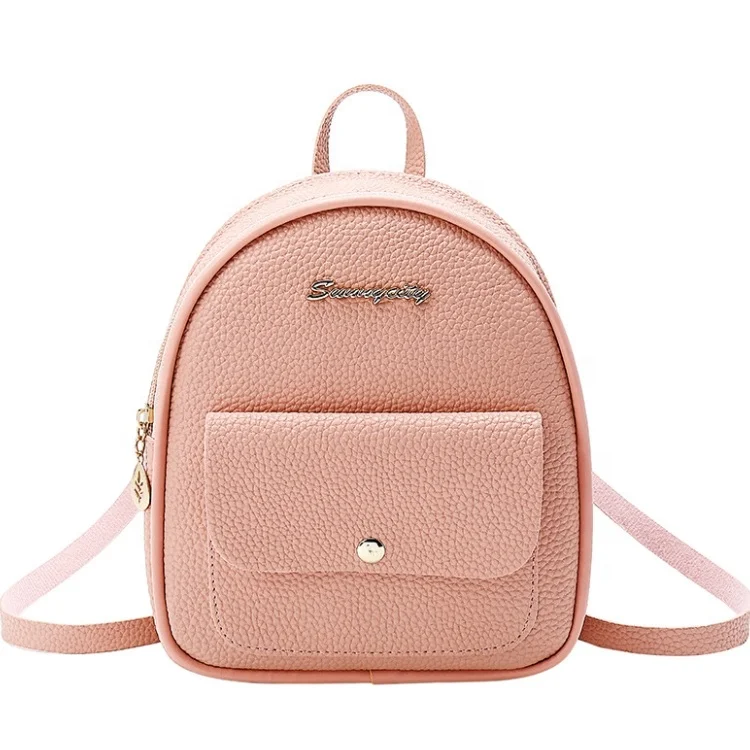 

Mini Backpack Women PU Leather Shoulder Bag For Teenage Girls Kids Multi-Function Small Bagpack Female Ladies School Backpack, Red,pink,black.blue,grey