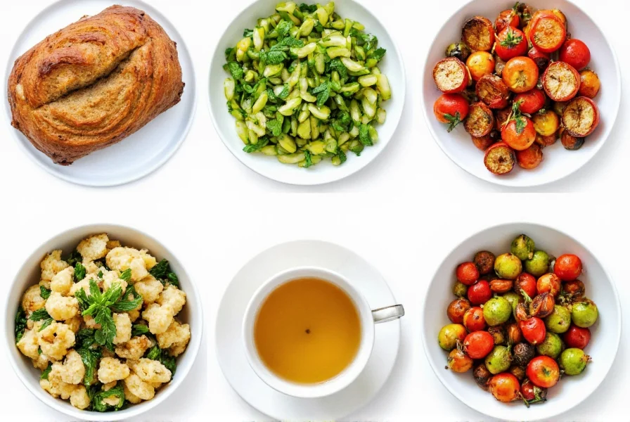 Various fennel seed recipes including bread, roasted vegetables, and tea