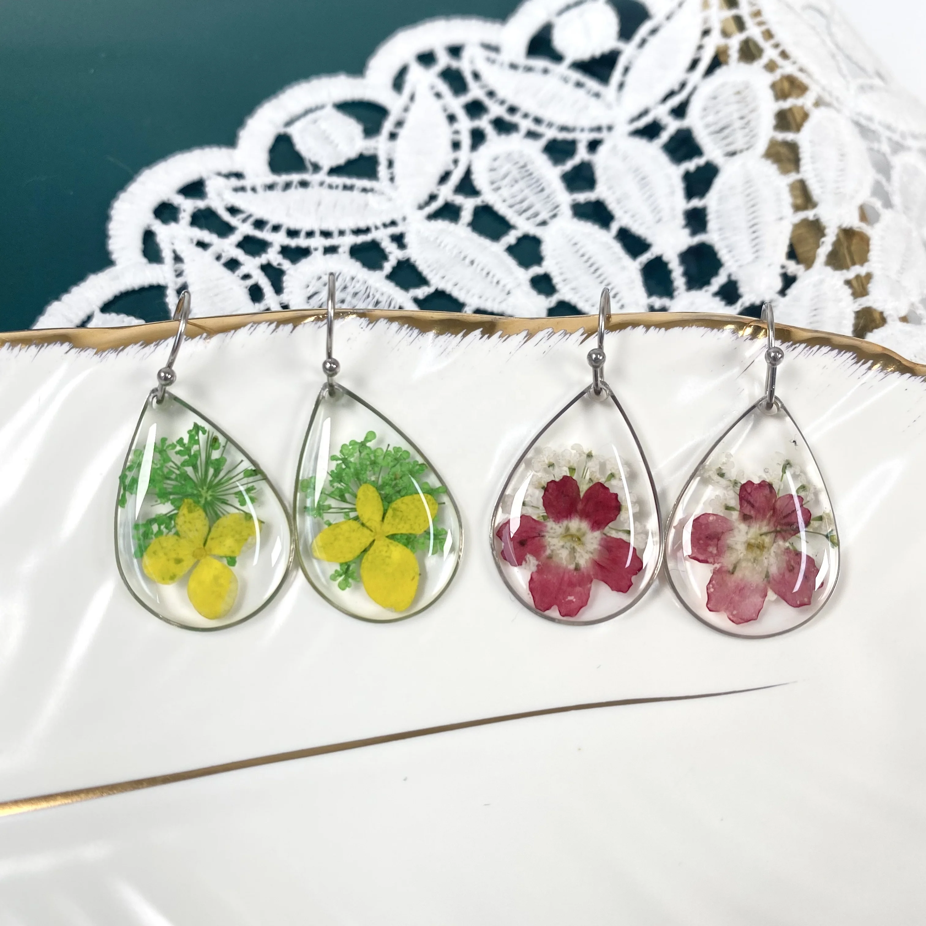 

Hot Sale Colorful Jewelry Summer Design Geometric Pendant Earring Acrylic Resin Earrings For Women