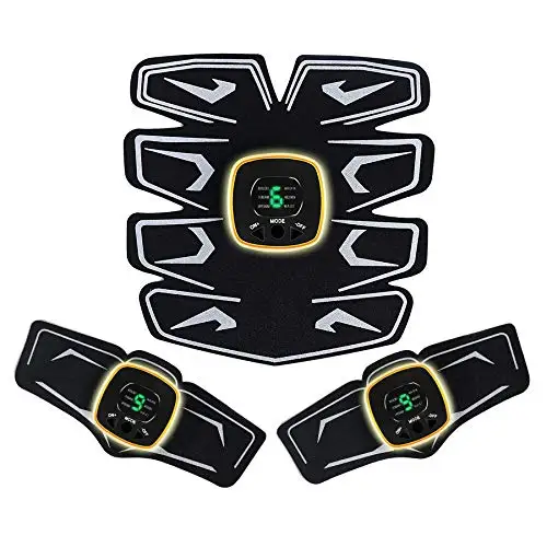 

JDK fitness ems sports abs exercise equipment 6 Modes 9 Levels Muscle Toner Rechargeable, Muscle Toner Toning Belt for Men Women