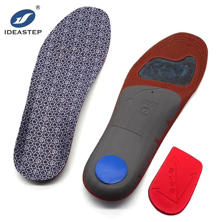 

Ideastep foot care cushion padding foot arch support plastic shoe insole and casual comfortable insole with shoe lift inserts, Gray+brown+red+bule