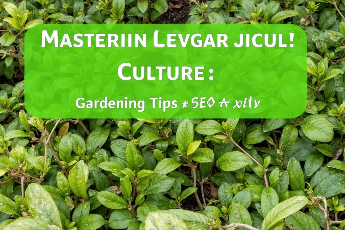 Mastering Plant Culture: Gardening Tips & SEO in 2025