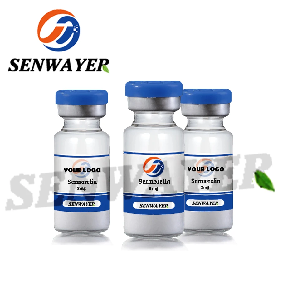 
USA warehouse Pharmaceutical Peptide Sermorelin 5mg powder CAS 86168-78-7/114466-38-5 Sermorelin Acetate 