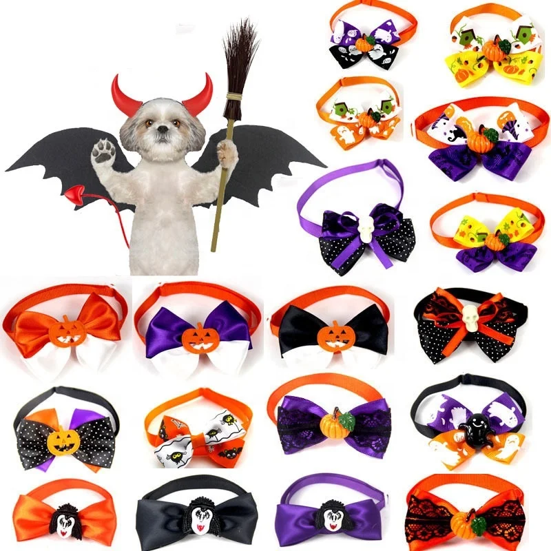 

Wholesale Halloween Costume Accessories Dog Bow ties for Small Dog Pet