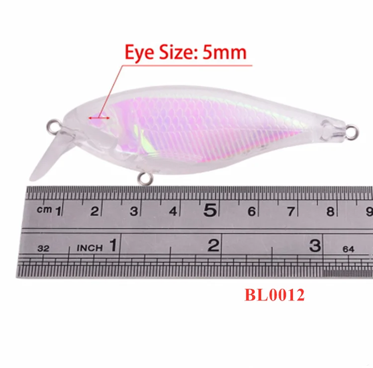 

EASYPOO unpainted hard plastic fishing lure blank Crank bait VIB Joint Fish minnow lure body