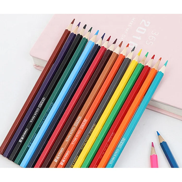 

12pcs Stationery Wooden Colored Pencils with barrel