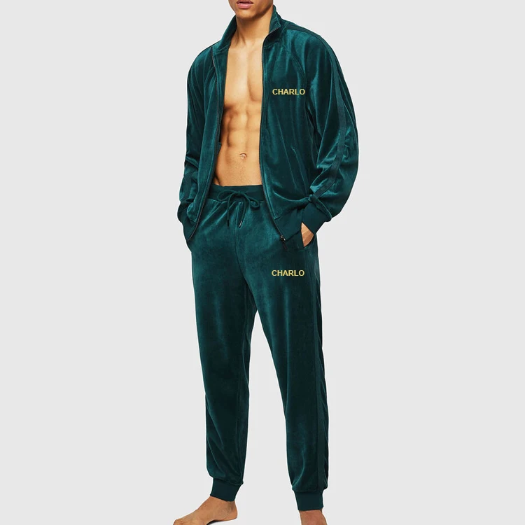 

Custom Oem Luxury High Quality Men S Velour Tracksuit Sweatsuit Set, As your choices