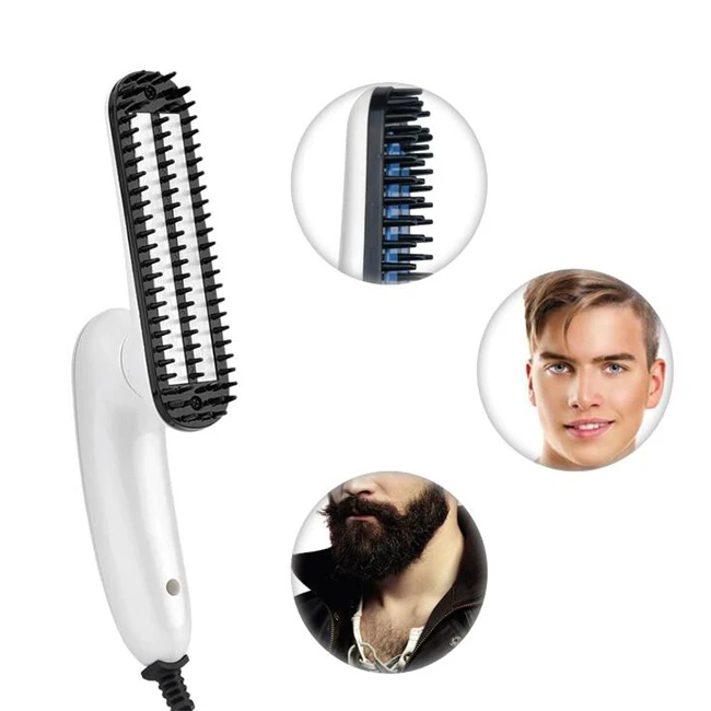 

Hot Electric Foldable Beard Straightener Comb for Men Hair Straightening Comb Heated Hair Straightener Brush for Men