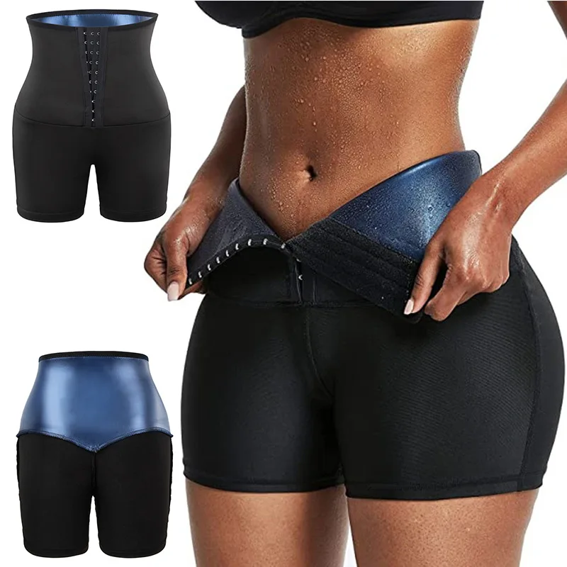 

Thickened Abdominal sweat waist trainer leggings Sauna Sweat Short Shaped Pants
