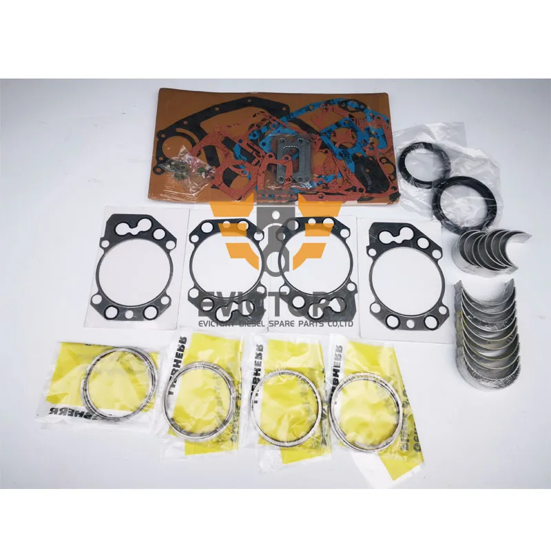 

Excavator engine D924TI D924T D924 rebuild kit piston ring + full gasket + bearing