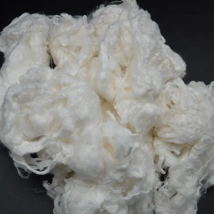 
manufacturer high quality white flame retardant FR viscose fiber rayon staple fiber for non-woven fabric 