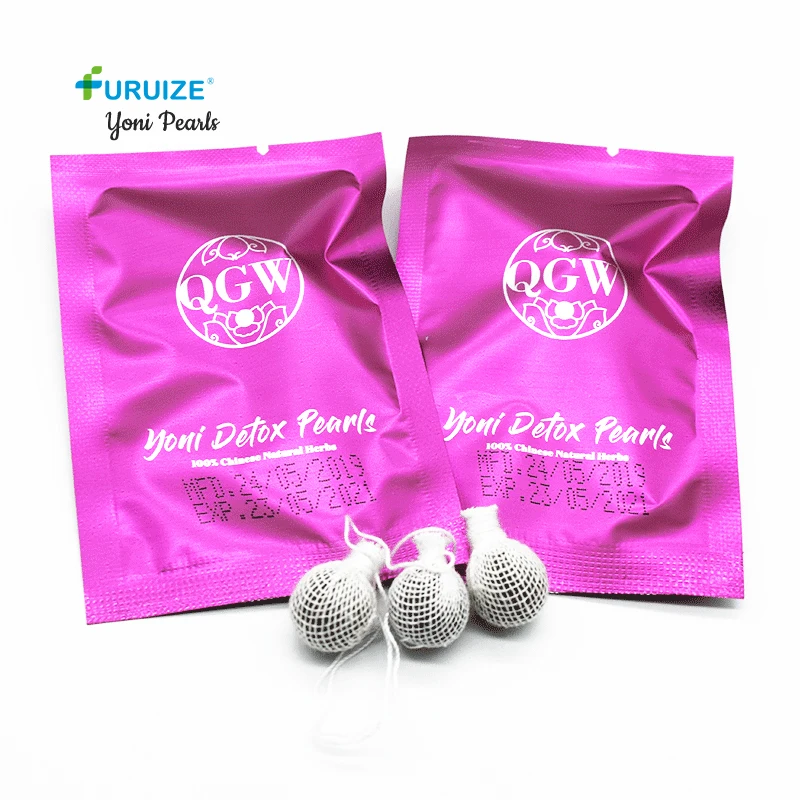 

Furuize Factory wholesale nature yoni pearl high quality with no side effect vaginal clean point tampon yoni detox pearls