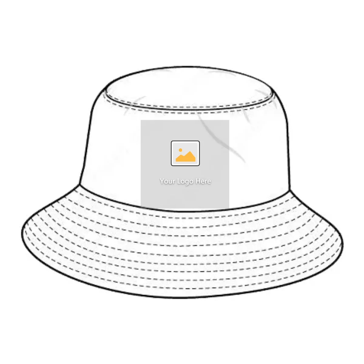 Adult Blue Jersey Cap Bucket Hat 