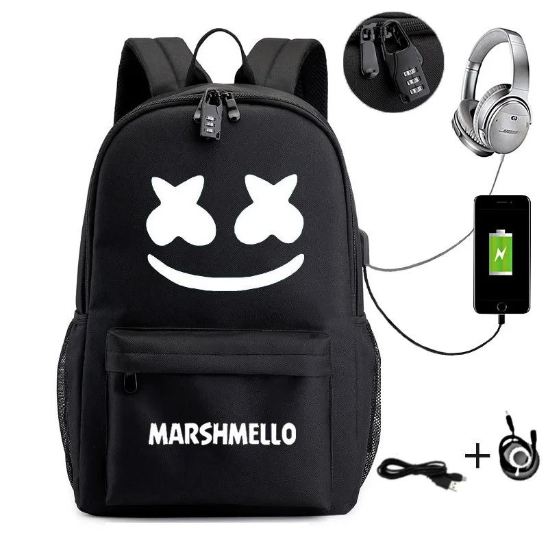 

Twinkle promotional laptop luminous OEM waterproof backpack with usb port