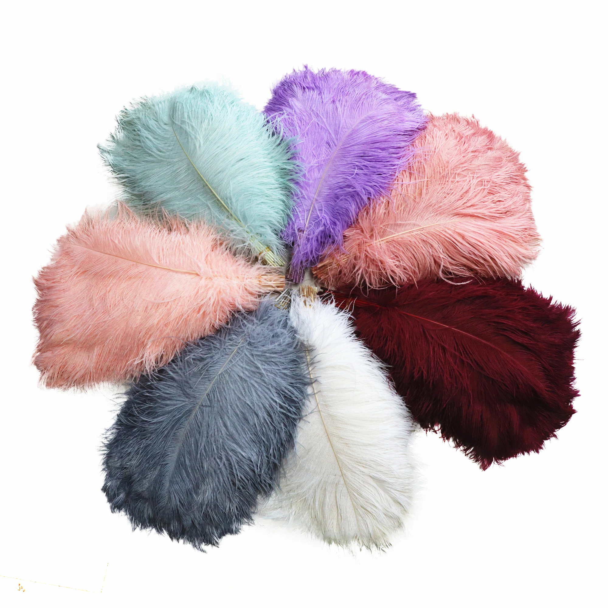 
15 75cm Dyed Colorful Fashionable Top Quality Wholesale Ostrich Feathers Plumes for Wedding Ostrich Feather Tree Decoration 