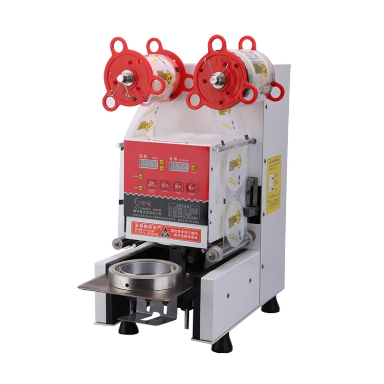 Fully Automatic Milk Tea Plastic Cup Heat Sealing Machine Buy Sealing