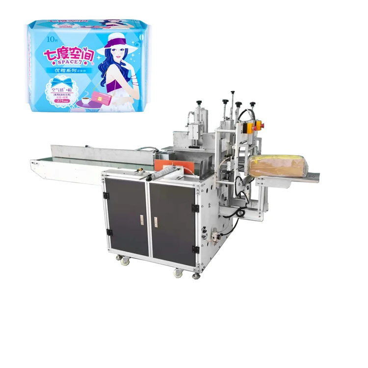 

Factory Manufacturing Semi Automatic Women Sanitary Pads Pouch Packing Machine