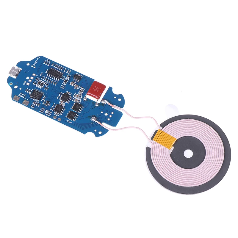 

1pc Portable 10W Fast Wireless Charger Transmitter Module Pcba Circuit Board With Coil Standard Accessories