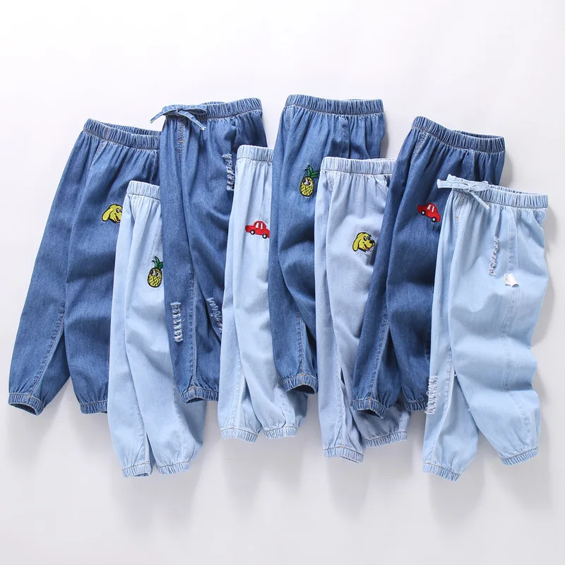 

Summer Jeans Anti-mosquito Fashion Casual Boys' Pants Children's Jeans Korean Pants