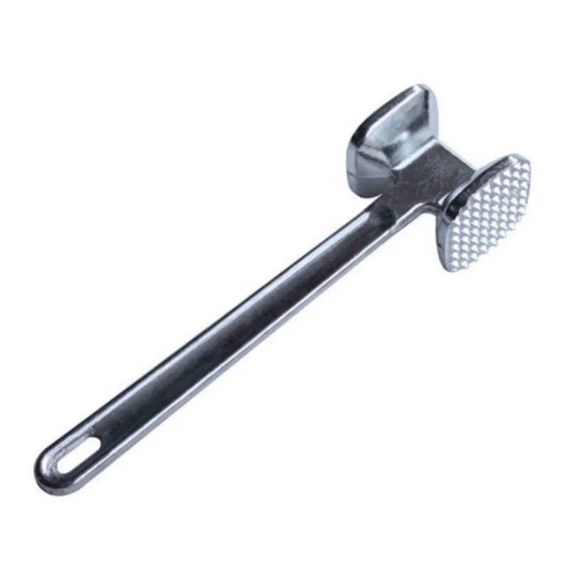 

Profession Meat Hammer Aluminum Alloy Portable Meat Tenderizer Needle Pork Steak Hammer Pounder, Sliver