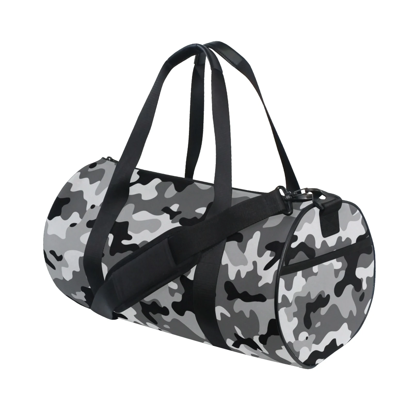 

Waterproof Large Capacity Canvas Duffle Bag With Nylon Straps Custom Logo Sports Gym Bags