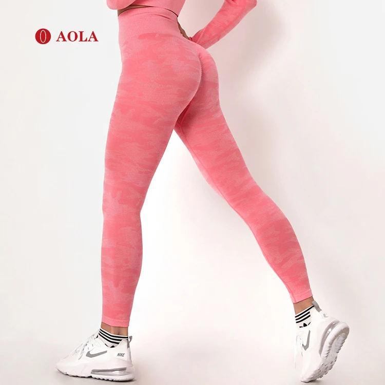 

AOLA High Waist Yoga Seamless Fitness Running For Wom With Custom Brand Hot Girls Tights Sexy Photos Leggings, Pictures shows