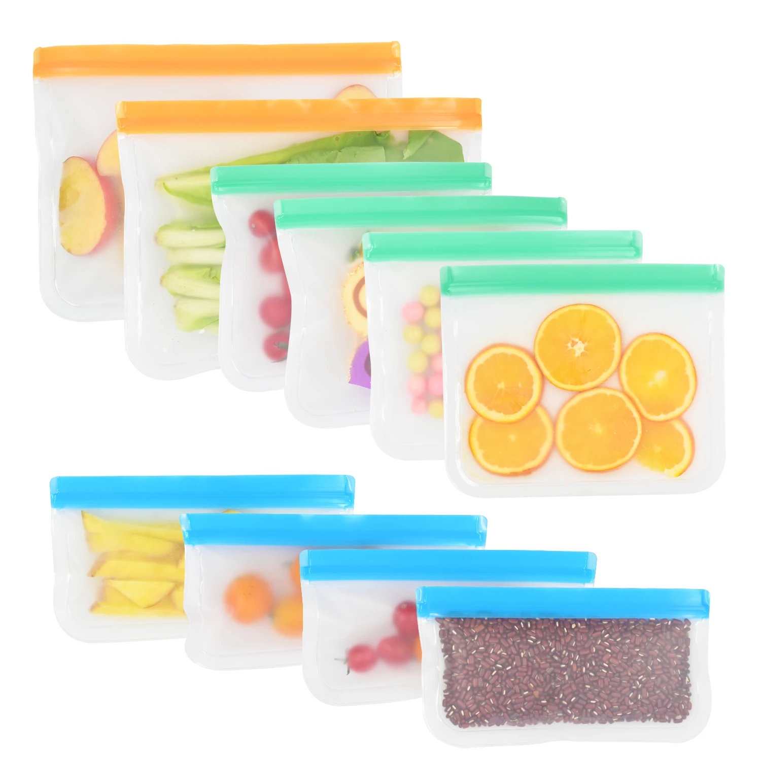 

Reusable Vacuum Organizer Waterproof Pvea Ziplock Freezer Food Storage Bags
