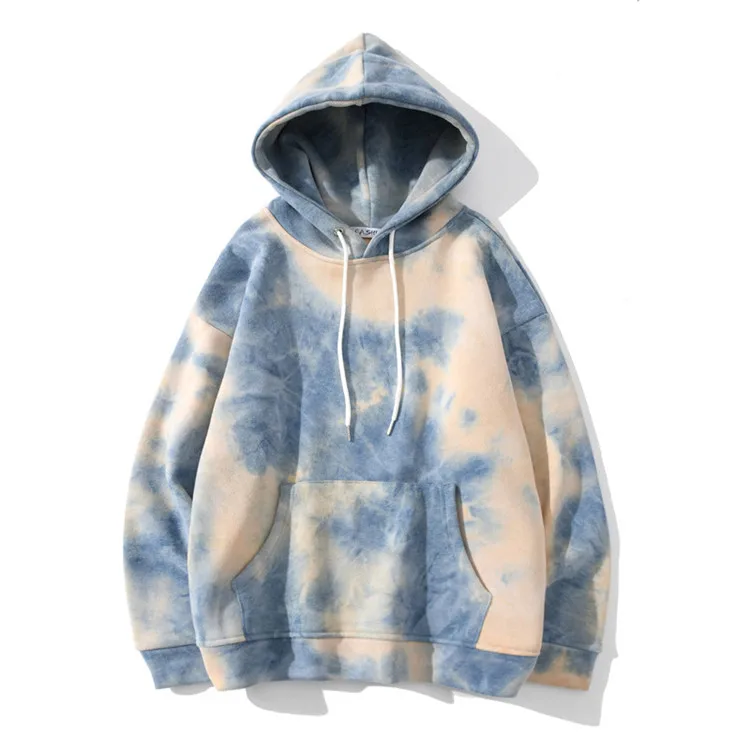 

Hot Sale Popular Breathable Long-sleeved Unisex Pullover Tye Dye Hoodies, White,black,navy,red