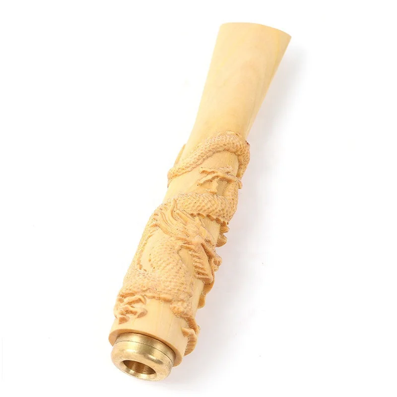 

Creative Woodcarving Wooden Metal Small Pipe Portable Tobacco Pipe, Picture