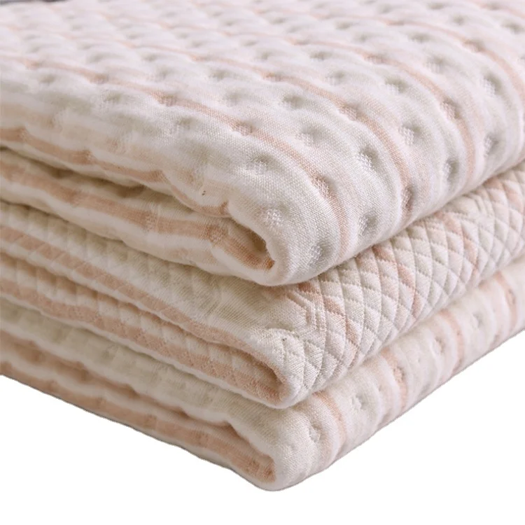 
2020 Hot sale organic cotton fabric use Green Textile have GOTS International certification jacquard scuba knitted fabric baby 