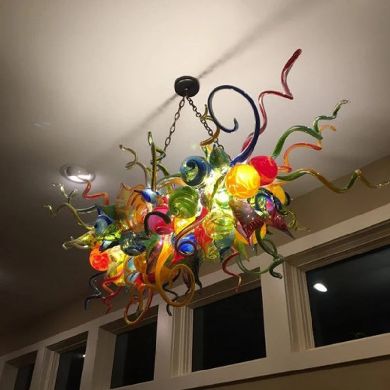 

Gorgeous Murano Glass Chandelier Lamps Handblown Colored Chandelier Lighting Fixtures for Table Top, Customized