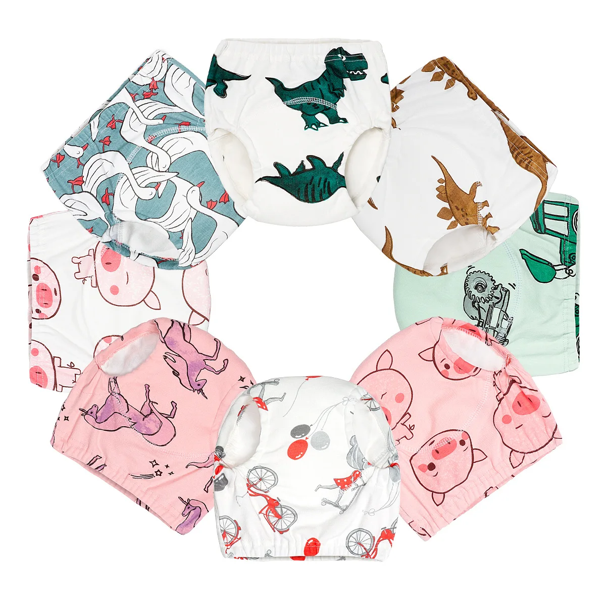 

Baby Training Pants Cloth Diapers Potty Training Pants Toddler Kids Baby Ready to Go, Multiple colors