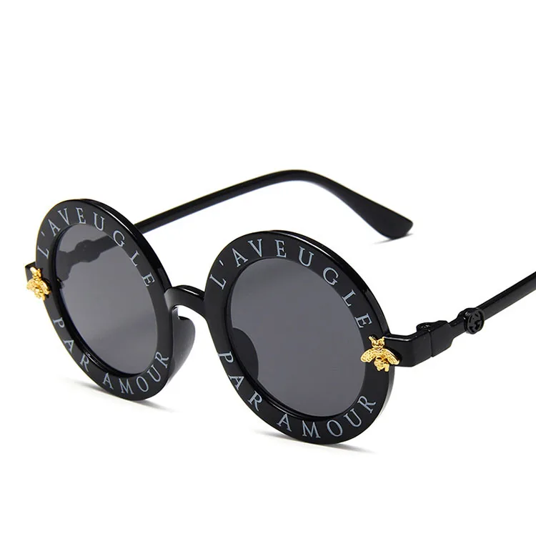 

2021 fashion trend letter sunglasses Colorful round kids sunglasses, Custom colors