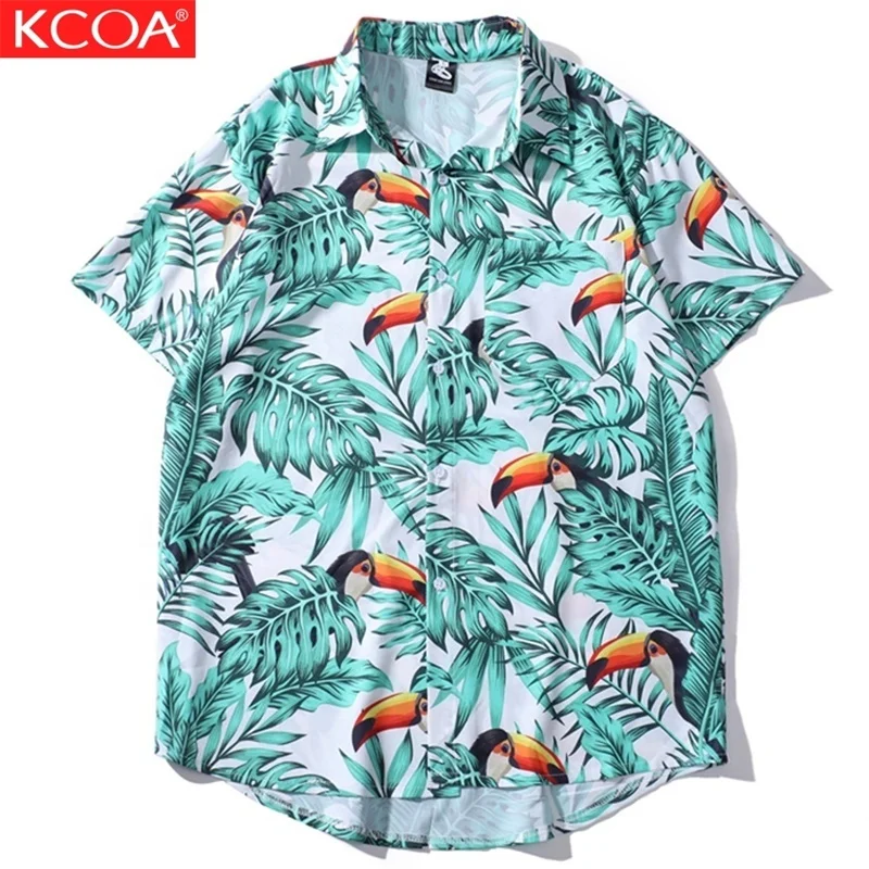 

Wholesale Newest Private Label Casual Mens Clothes Button Hawaiian Shirt