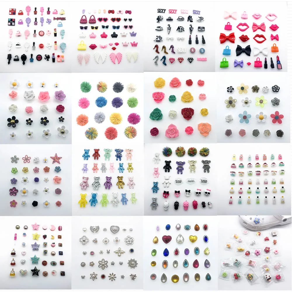 

DIY Hot sale high grade croc shoe charms shoe decorations accessories catalogs for beach shoe 45 pieces 1 set, Picture