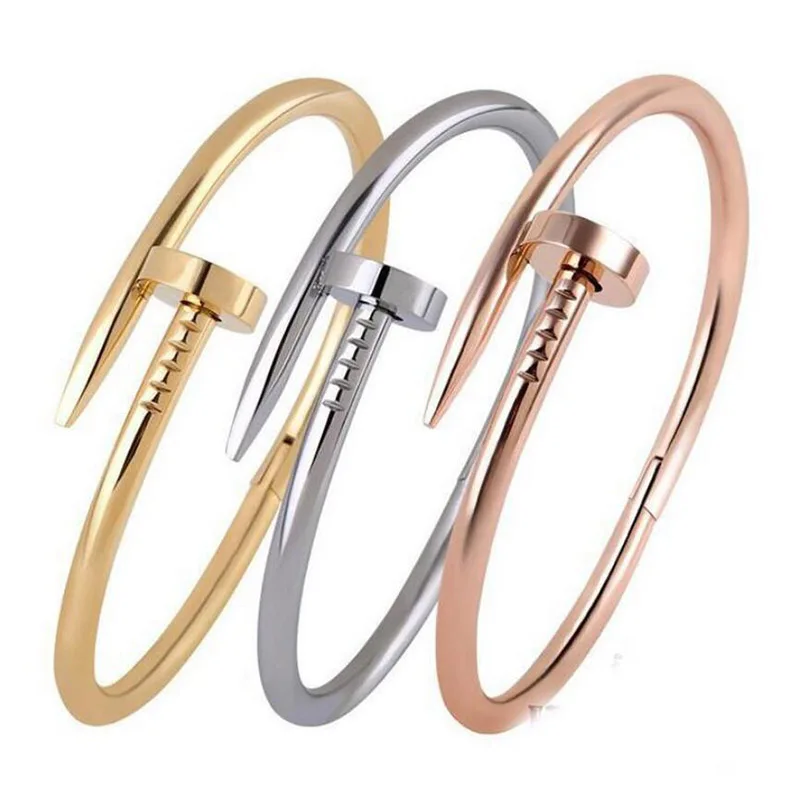 Fashion Women Summer Style Screw Design Open Bangles Women Party Bracelets