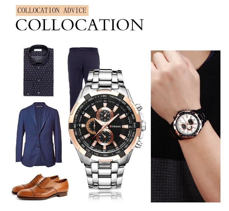 curren men watch dress japanese movement quartz watch 8023 stainless steel band curren brand luxury men quartz wrist watch