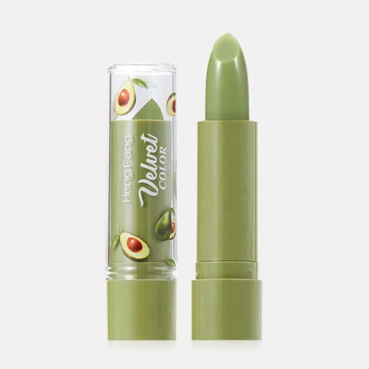 

Avocado Flavor Color Changing Lip Balm is moisturizing and waterproof does not fade and does not stick