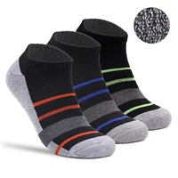 

Wholesale New oem woven Cotton bamboo Casual manufacture custom LOGO sports Protection terri cushion man ankle athletic Socks