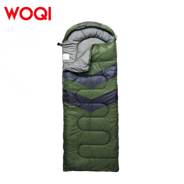 WOQI Adult 3 Season Outdoor Camping Travel Nylon Envelope Type Comfortable Sleeping Bag