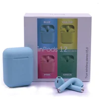 

Newest Macaron Inpods 12 Frosted Feel Touch Pop-up Window Connection TWS 5.0 Stereo Wireless BT Earphone inpos12
