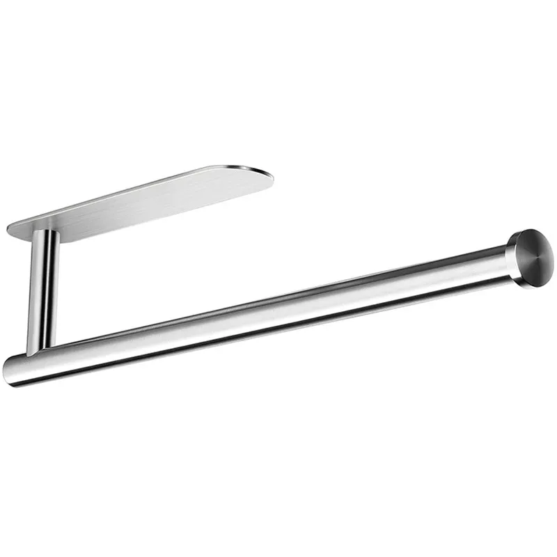 

DQSL Kitchen self-adhesive paper towel holder, wall-mounted self-adhesive bathroom towel racks toilet paper holder