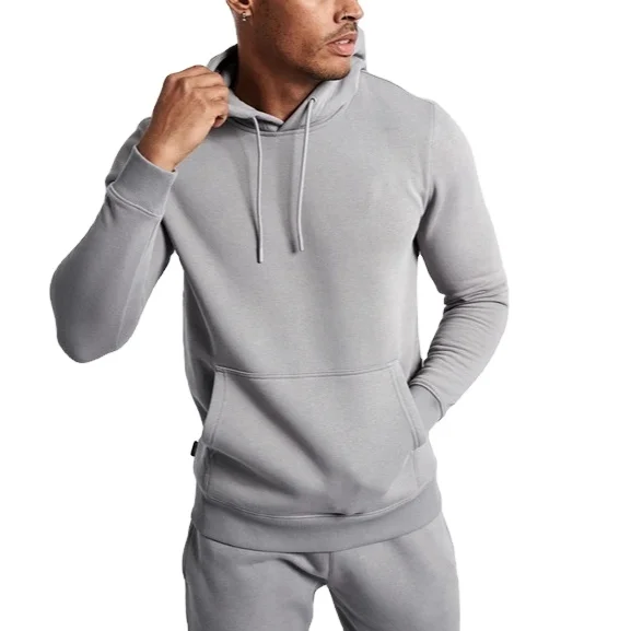 

Maxgarment Custom 70% Cotton 30% Polyester Blank Pullover Grey Hoodie Custom Slim Fit Gym Hoodie Tracksuit Men's Hoodies, Provide color chart