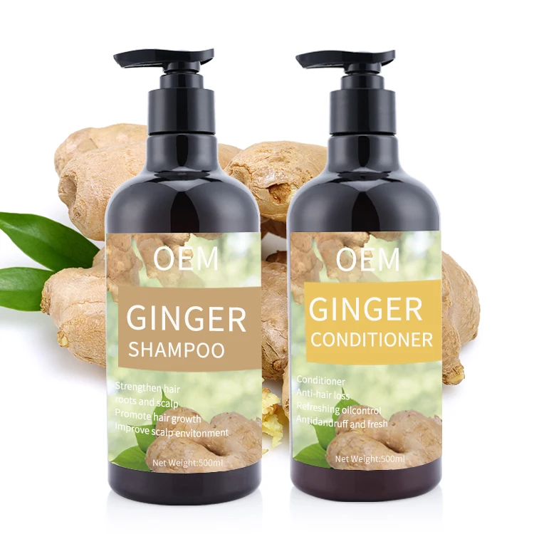 

Biotin Ginger Hair Growth Natural Herbal Organic Anti Dandruff Shampoo And Conditioner Private Label