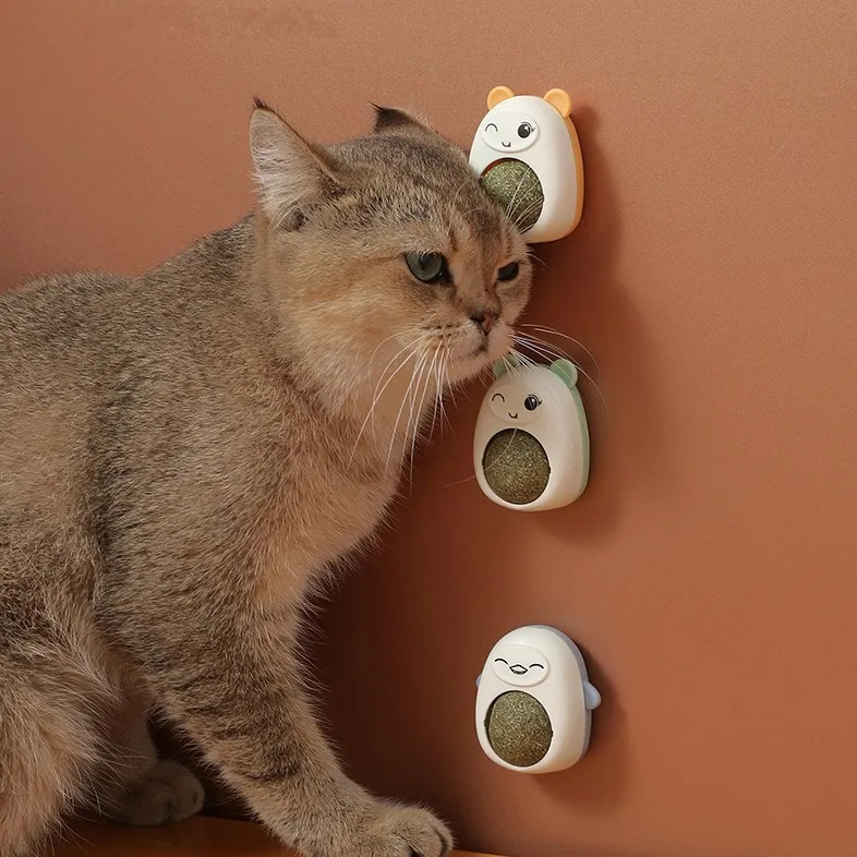 

Wholesale ABS Cartoon Cat Grinding Teeth Cleaning Teeth Spinning Catnip Balls
