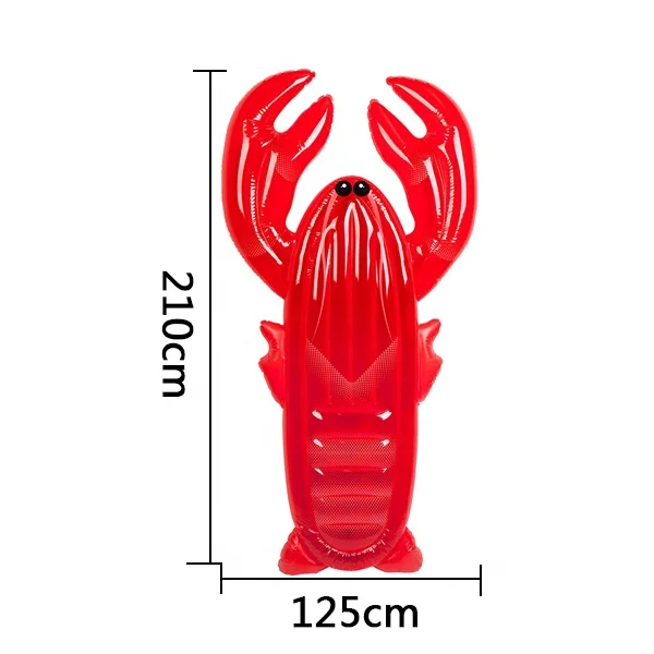 

Wholesale Price  Water Pool Float Red Lobster For Summer Beach Float For Baby And Adult Lobster Eco Friendly