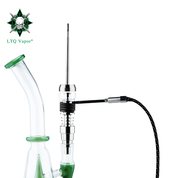 Wholesale long bubbler  smoking Glass Water hand oil burner Pipes atomizer Dabs Rig Herb