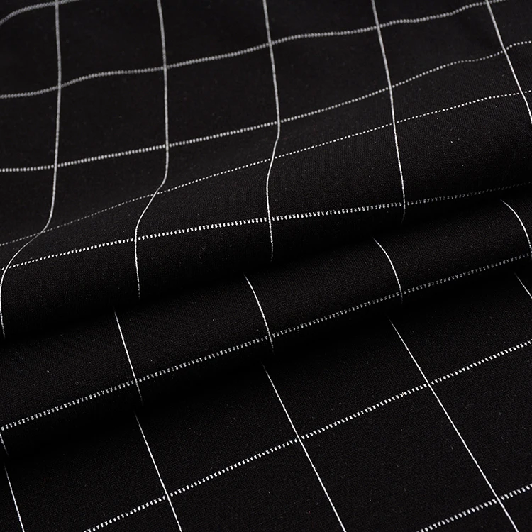 
China Factory Spandex Nylon Polyester Rayon NTR Ponte Roma Knitted Fabric For Women Suit 