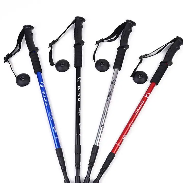 

135cm Light Aluminum Telescopic Anti Shock Hiking Pole Walking Sticks Trekking Poles, Customized color